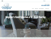 Tablet Screenshot of comfortcarpet.net